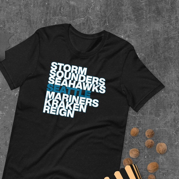 Seattle Team Tee - Storm, Sounders, Seahawks, Mariners, Kraken, Reign