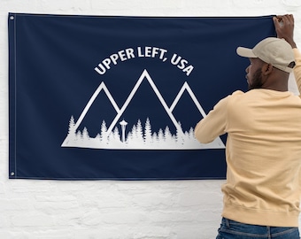 Upper Left USA Flag - Navy