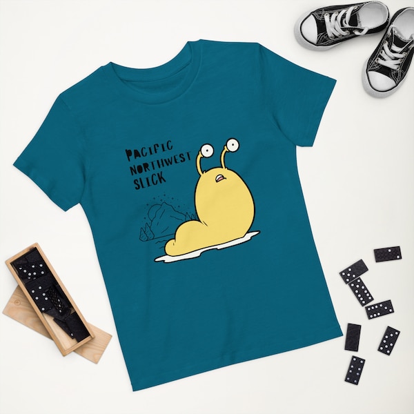 PNW Slick | Banana Slug | Organic Cotton Kids T-Shirt | Stanley/Stella STTK909 | Ring Spun Combed