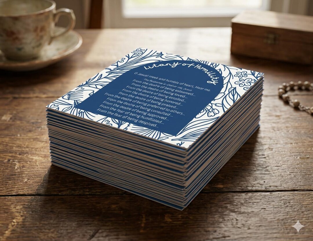 Australian Humility Litany of Humility Prayer Card - Etsy Australia