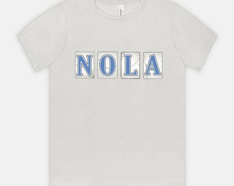 T-shirt New Orleans Street Tiles – NOLA T-shirt met graphic, iconisch Crescent City-ontwerp, perfect voor Mardi Gras, Travellers en NOLA Southern Girl