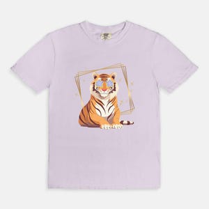 Tiger Football Gameday T-Shirt Geaux Tigers Fan Gear, Perfect for College Football, Tailgating, and Game Day Spirit Boxy Fit Comfort Colors