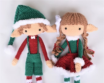 Jingle and Bell the Christmas Elves / Amigurumi / Photo Tutorial