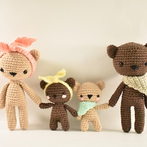 Bear Family Crochet Amigurumi Pattern / Photo Tutorial