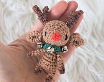 Rudolph the Tiny Reindeer Crochet Pattern / Amigurumi / Photo Tutorial