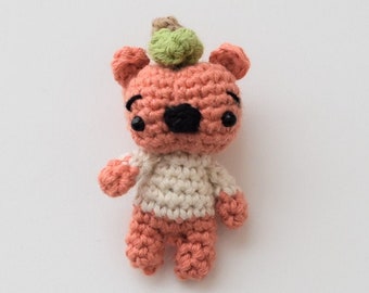 Tiny Pumpkin Bear Crochet Pattern / Amigurumi / Photo Tutorial