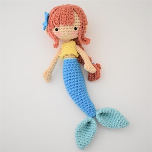 Mini Mermaid Crochet Doll Pattern / Amigurumi / Photo Tutorial image 5