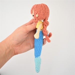 Mini Mermaid Crochet Doll Pattern / Amigurumi / Photo Tutorial image 8