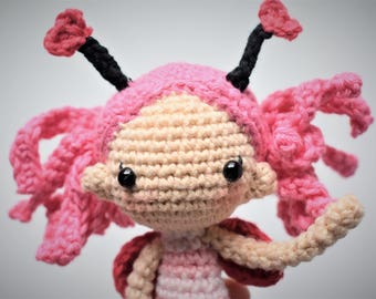 Lila the Lovebug Crochet Doll Pattern / Amigurumi / Photo Tutorial