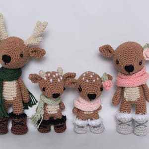 Deer Family Crochet Amigurumi Pattern / Photo Tutorial