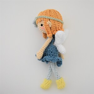 Ella the Little Fairy Crochet Doll Pattern / Amigurumi / Photo Tutorial image 8