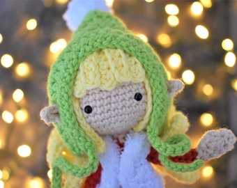 Tinsel the Little Elf Crochet Doll Pattern / Amigurumi / Photo Tutorial