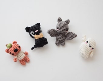 Halloween Littles Crochet Pattern Pack / Amigurumi / Photo Tutorial / Halloween Crochet Patterns
