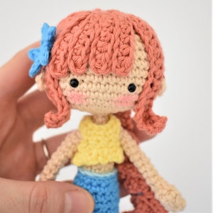 Mini Mermaid Crochet Doll Pattern / Amigurumi / Photo Tutorial image 9
