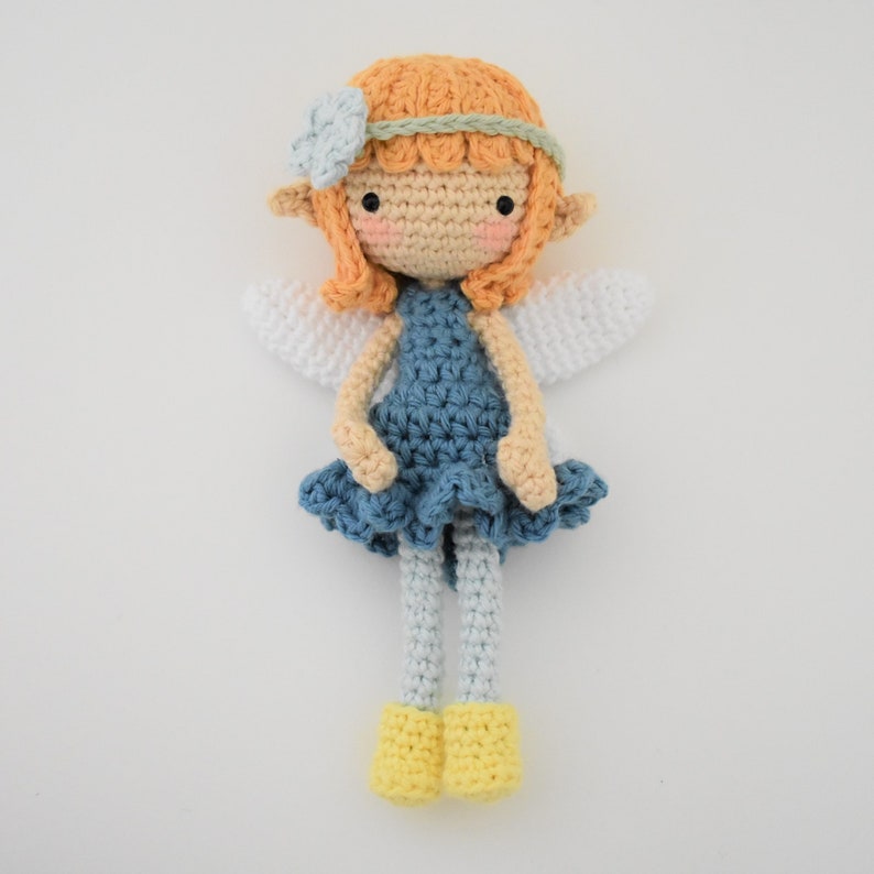 Ella the Little Fairy Crochet Doll Pattern / Amigurumi / Photo Tutorial image 5