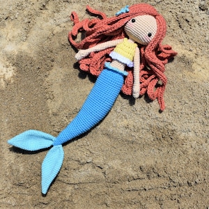 Marci the Mermaid Crochet Doll Pattern / Amigurumi / Photo Tutorial