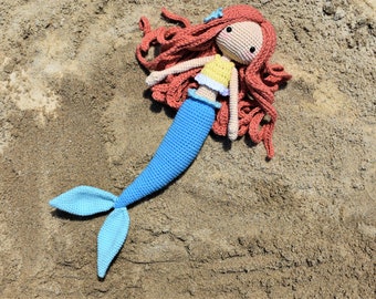 Marci the Mermaid Crochet Doll Pattern / Amigurumi / Photo Tutorial
