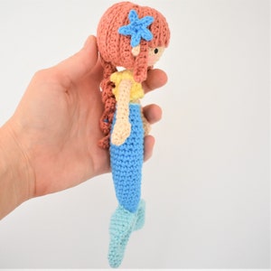 Mini Mermaid Crochet Doll Pattern / Amigurumi / Photo Tutorial image 7