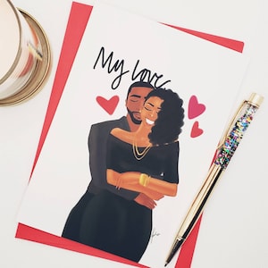 You Do It For Me, My Love - Black Love/Black Couple/Anniversary/ Happy Valentines /Just Because - 5x7 Greeting Card