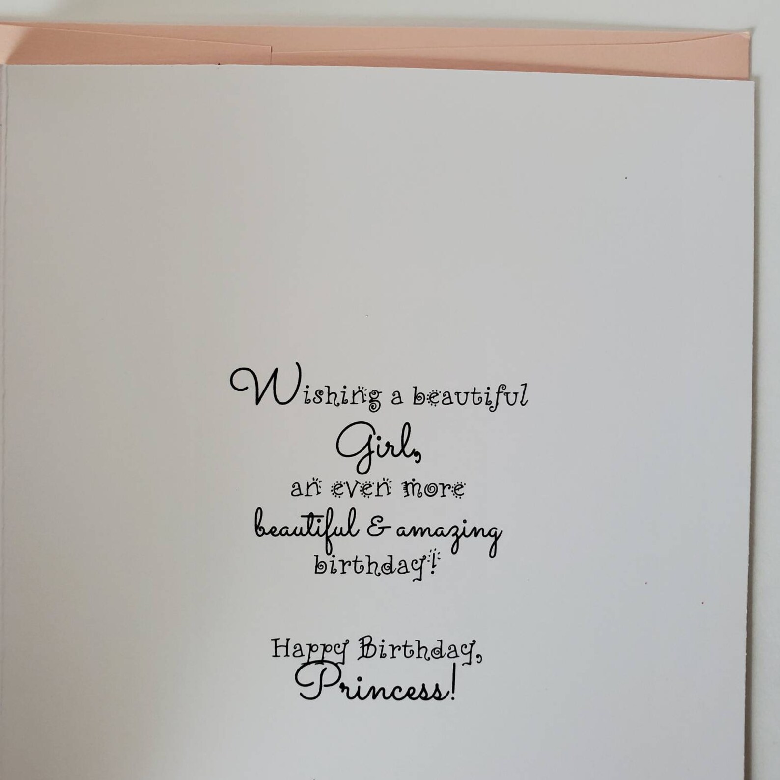 Happy Birthday Princess Little Girl Birthday Card Kids Etsy