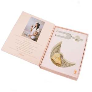 Attune - Sound Healing Crystal Kit - Tuning Fork and Moon Crystal Dish Set - Ariana Ost