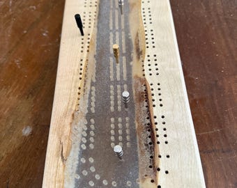 Epoxy river cribbage boards