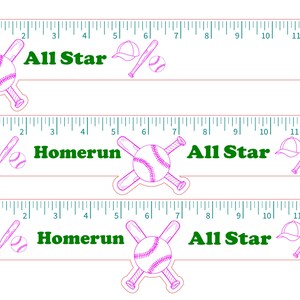 Cool Baseball Ruler Baseball Ruler Laser Cut SVG File - Etsy