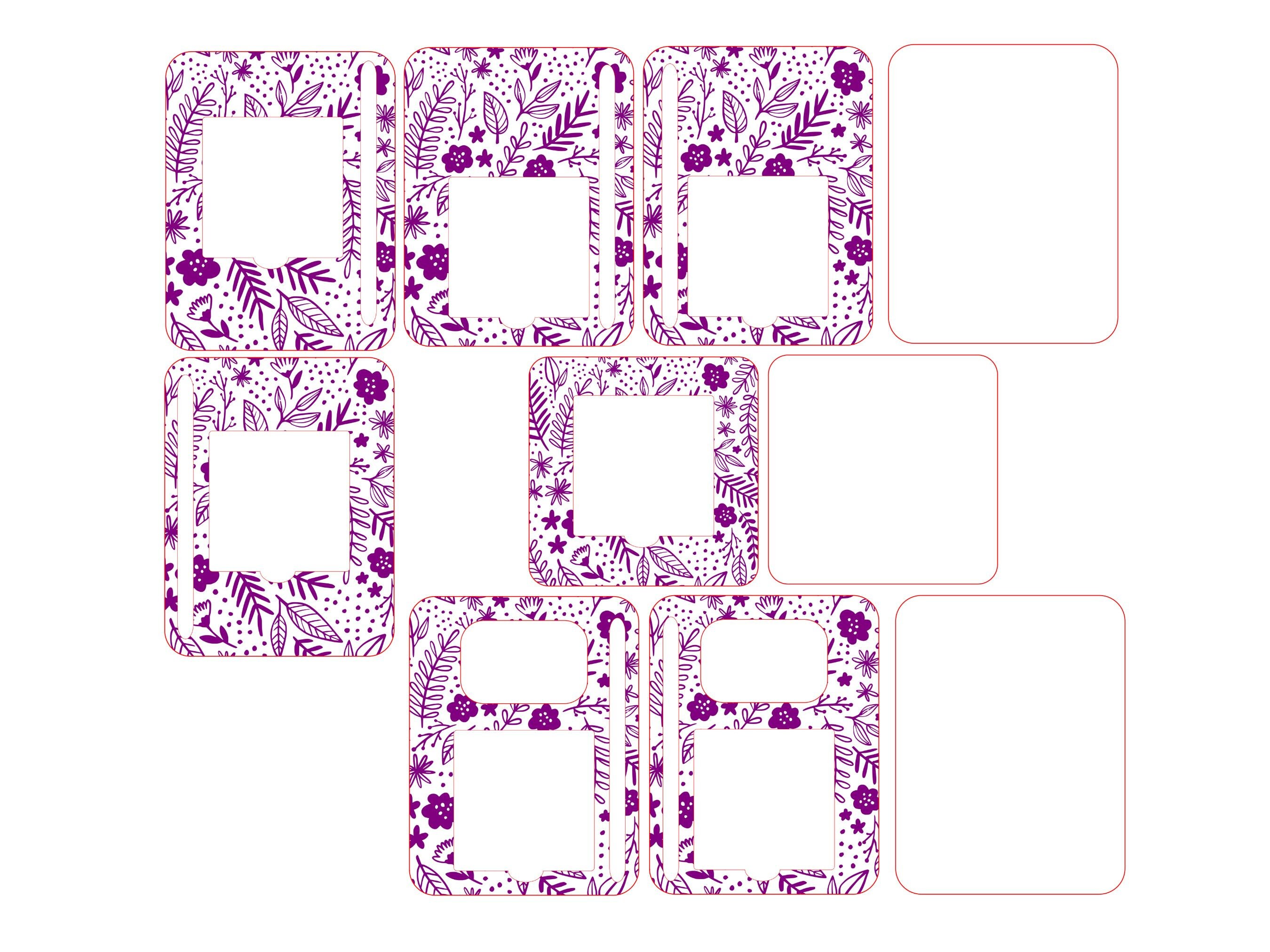 Floral Sticky Note Pad Holder SVG Laser Cut File (digital Download) - Etsy