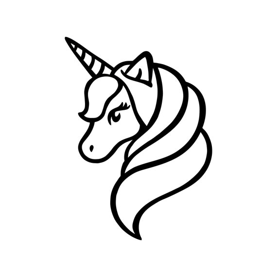 Unicorn Head Clipart - Etsy