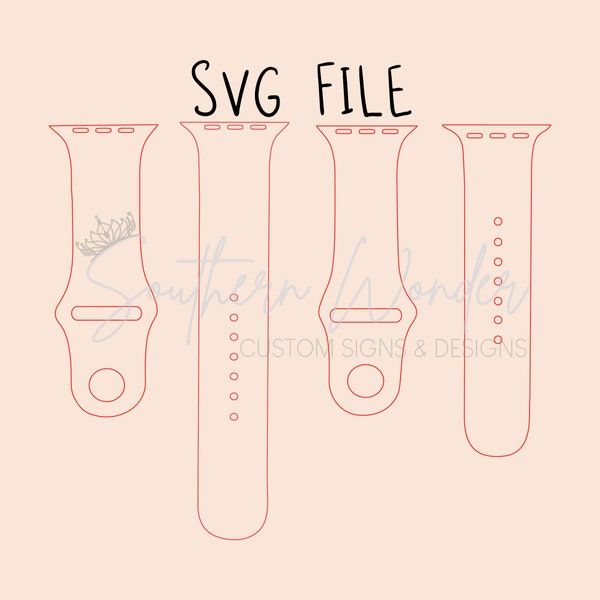 Watch Band SVG Template