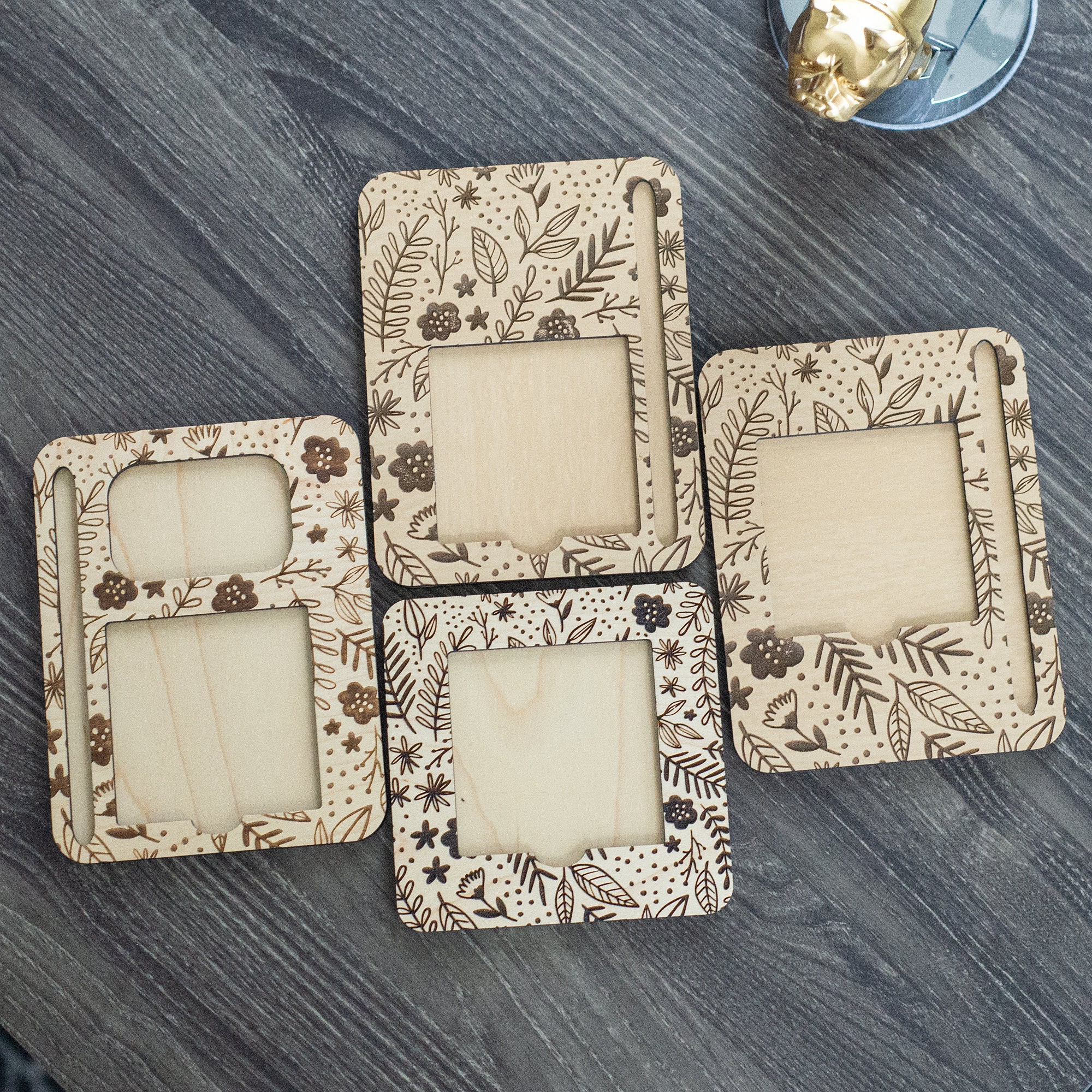 Floral Sticky Note Pad Holder SVG Laser Cut File (digital Download) - Etsy