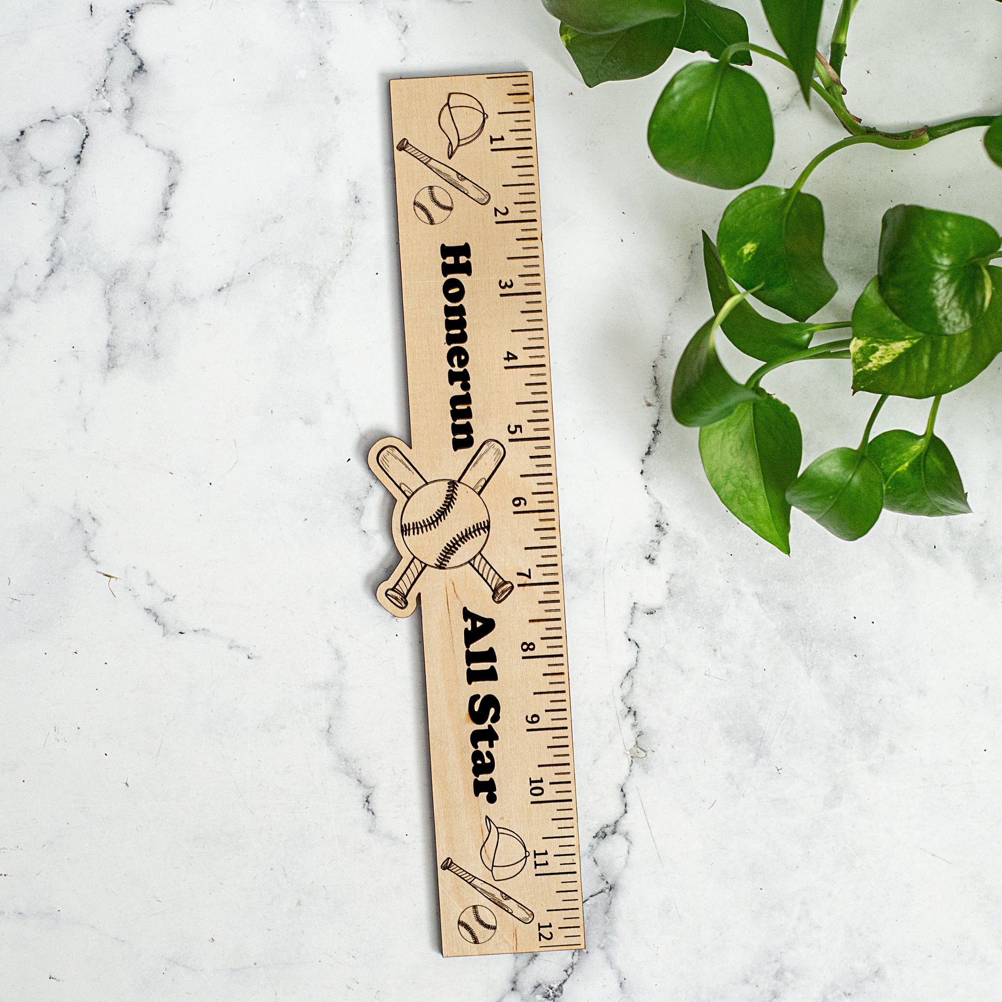Cool Baseball Ruler Baseball Ruler Laser Cut SVG File - Etsy