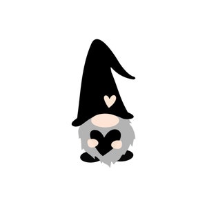 Gnome with heart keychain clipart