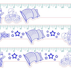 Military Ruler Laser Cut SVG File - Etsy