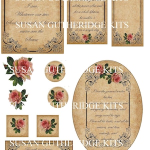 Wuthering Heights Quotes Collage Sheet Digital PDF