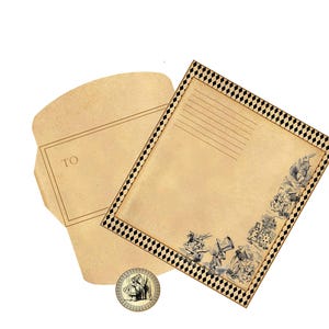 Alice in Wonderland Stationary digital download