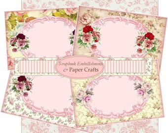 Papercraft Floral Frames Téléchargement instantané