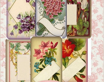 Cadres de collage floral à télécharger instantanément