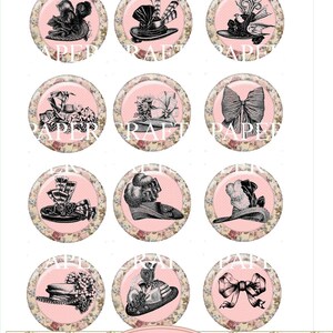 Instant Download Vintage Hats Images Embellishments Pdf