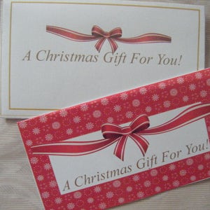 Descarga instantánea de adornos de tarjetas de regalo de billetera de dinero de Navidad PDF