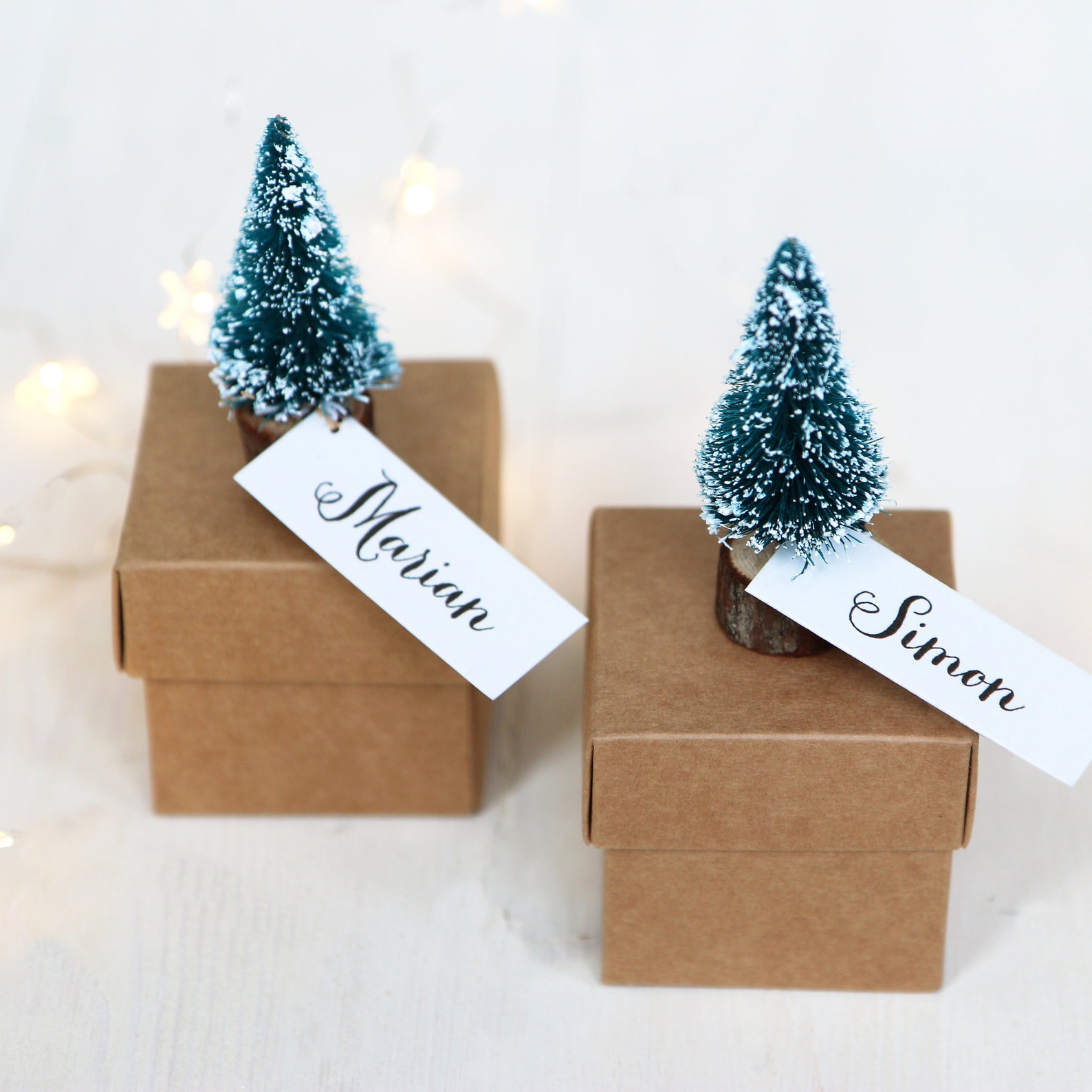 Mini Christmas Trees X3 Tiny Decorations for Gifts DIY - Etsy UK