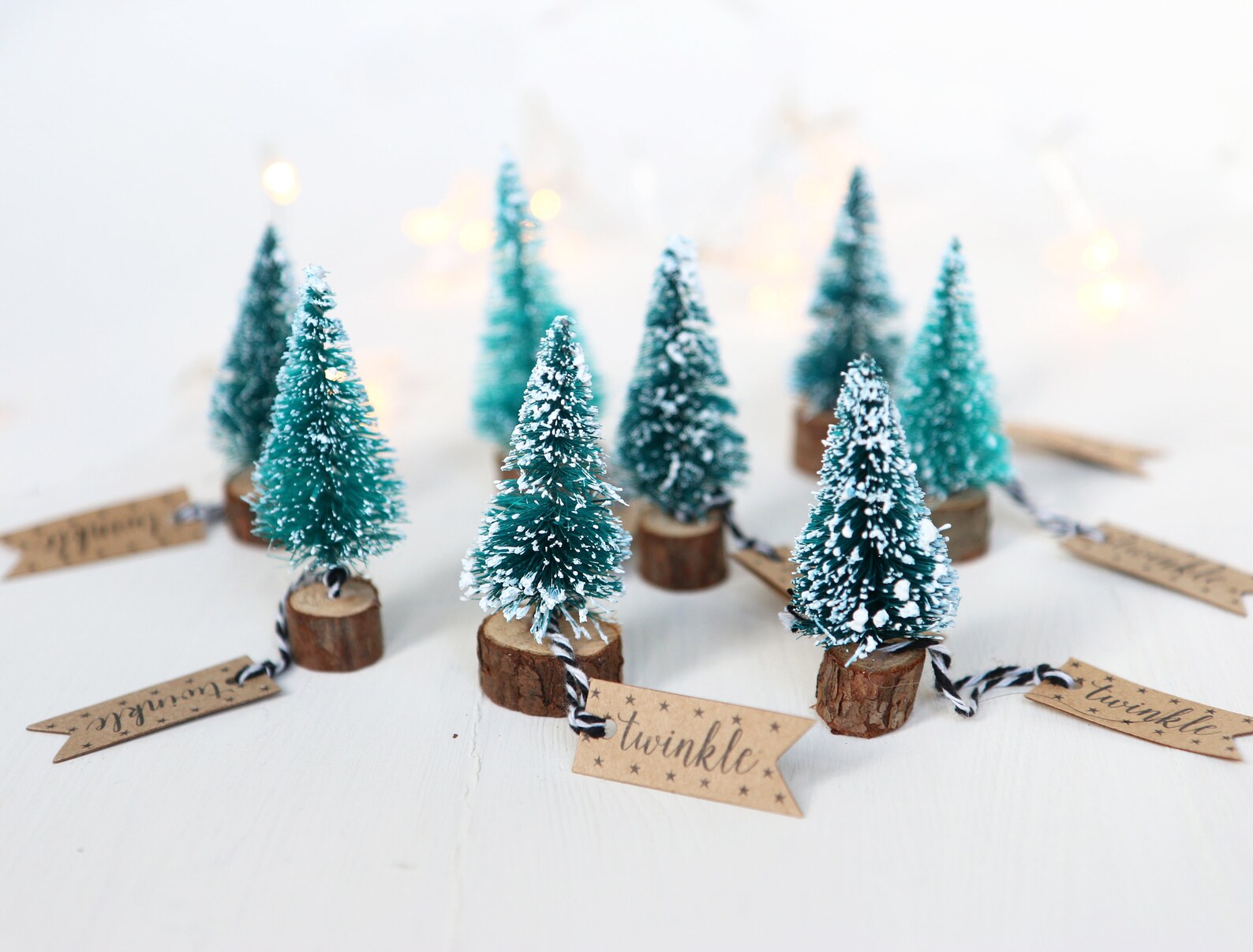 Mini Christmas Trees X3 Tiny Decorations for Gifts DIY - Etsy UK