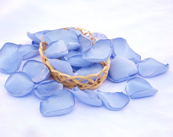 Dusty Blue Rose Petals/Dusty Blue Wedding/Table decor/ Flower Girl Petals/Bridal Shower decor/Petal toss