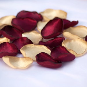 Marsala maroon, Champagne Flower Petals, Taupe, Burgundy Decor, Table Decor, Flower Girl Petals, Bridal Shower Decor, Toss Petals