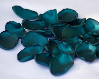 Dark teal Flower Supply/ Teal Rose Petals/ Peacock Wedding decor/ Table decor/ Bridal shower/Scatter petals/Aisle Runner decor/Wedding toss