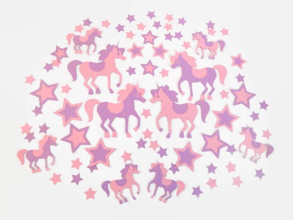 250 Unicorn And Star Table Confetti