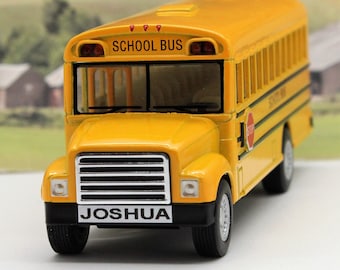 personalised toy bus