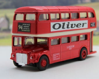 PERSONALISED NAME Gift Personalized Red London Diecast Double Decker Bus Toy Car Boys Girls Dad Sister Grandad Mum Model Birthday Present