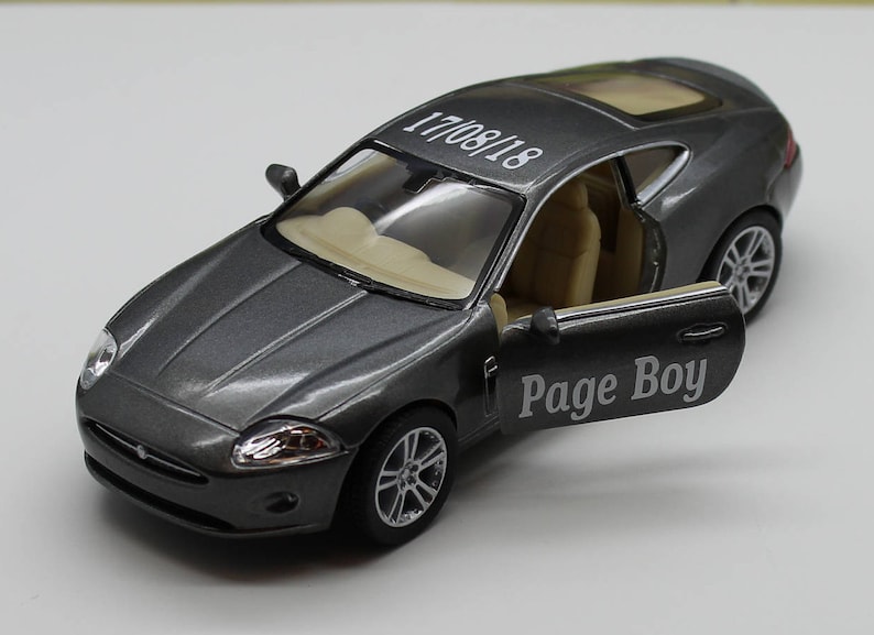 Wedding Day Car Gift Personalised Name Page Boy Ring Bearer Toy Present Boxed