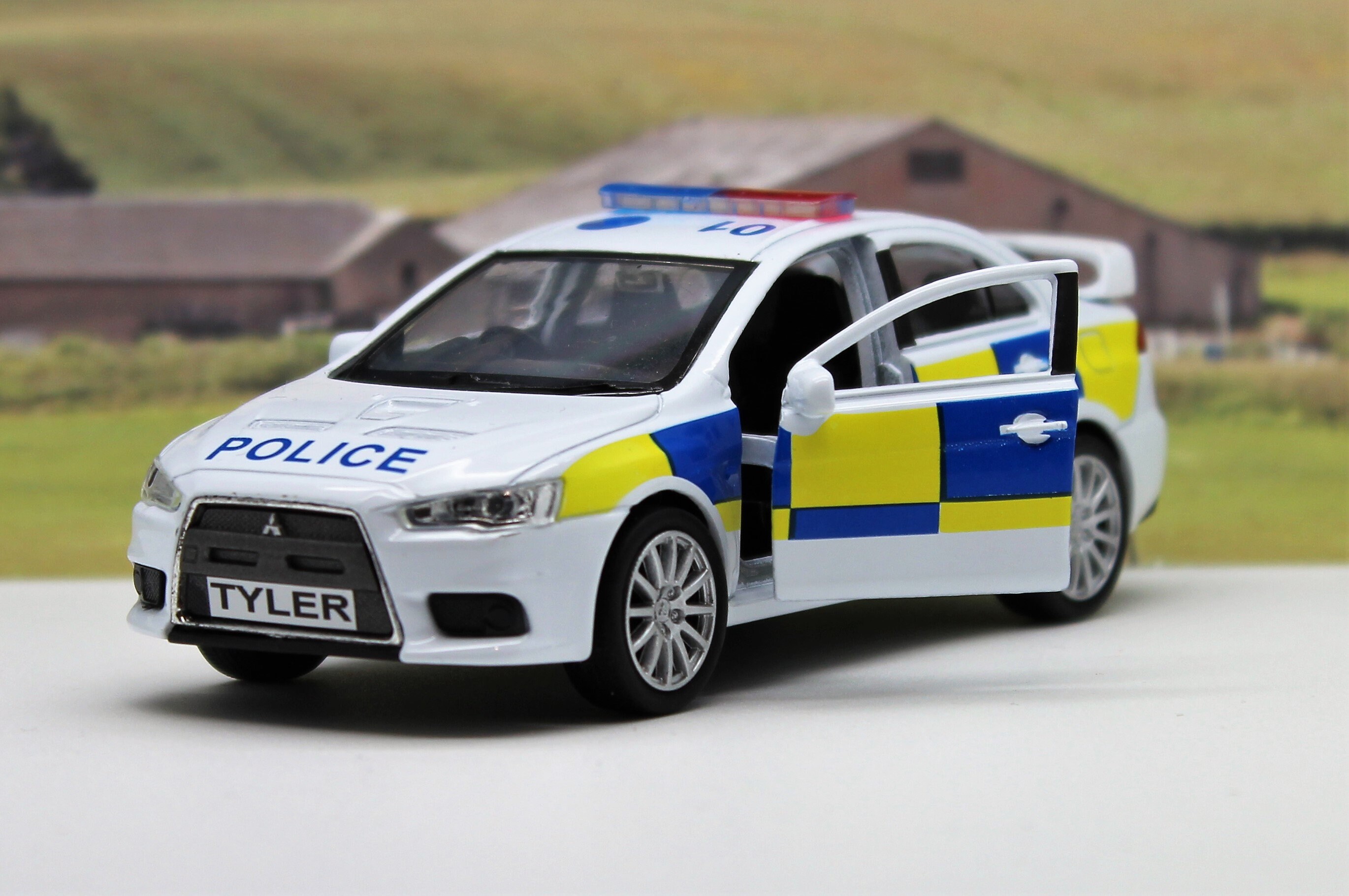 mitsubishi lancer toy car